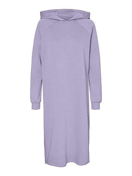 NOISY MAY Longline Sweatkleid Damen Violett günstig online kaufen