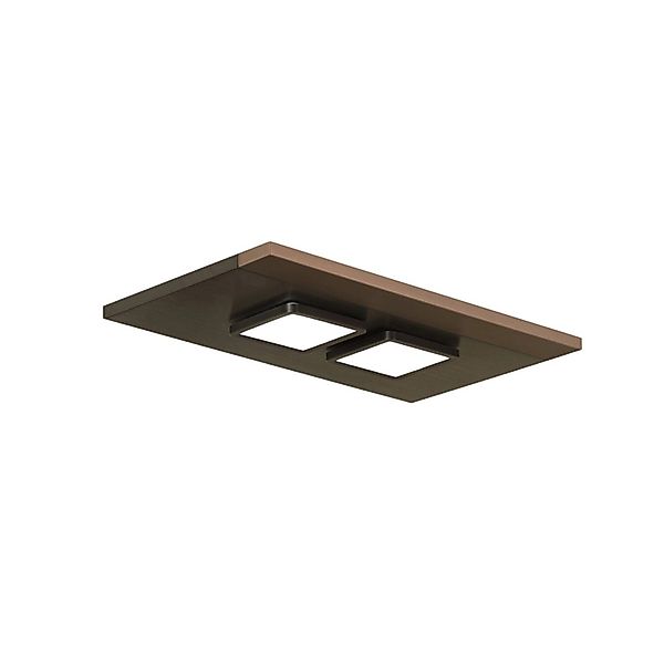 Lucande Deckenlampe Esteria 9951118 Modern in Schwarz aus Metall 2-flammig günstig online kaufen