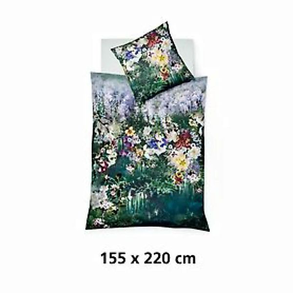 Bettwäsche 'Fantasy & Flowers' salbei 155x220cm günstig online kaufen
