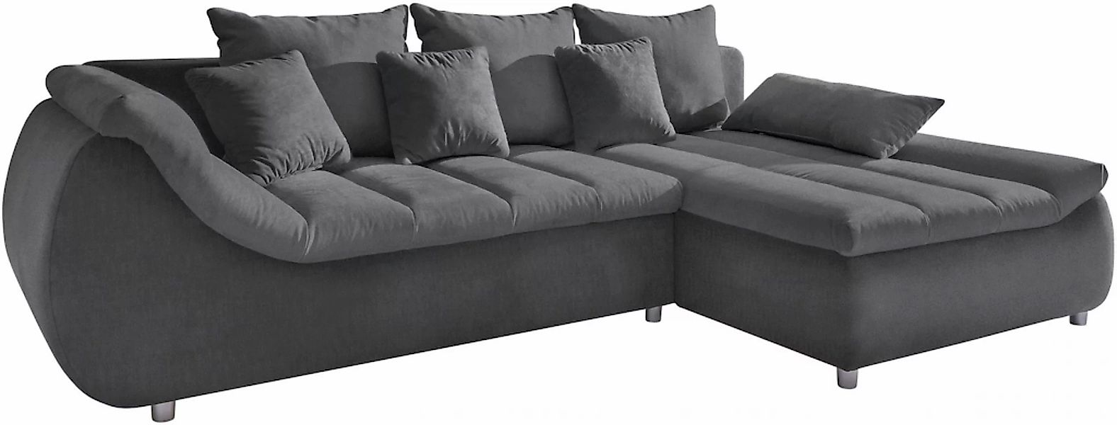 INOSIGN Ecksofa »Imola elegant und bequem, aktuelle Steppung im Sitz, L-For günstig online kaufen