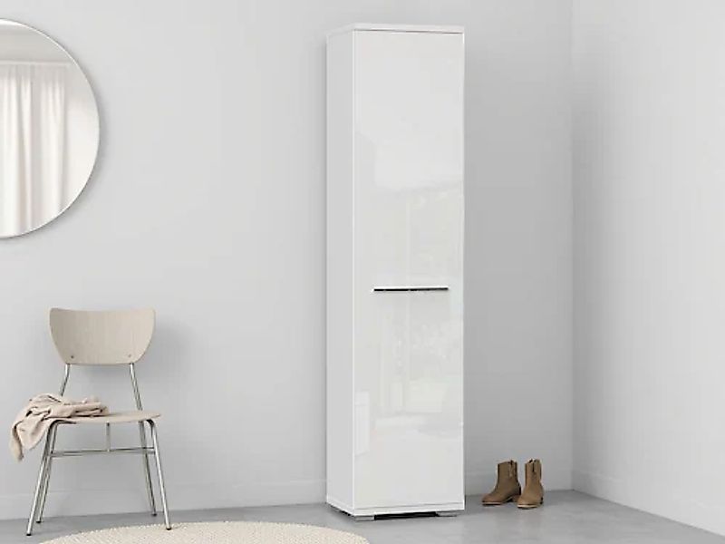 PLACES OF STYLE Garderobenschrank »Piano« (H/B/T):193/46/35cm, UV lackiert, günstig online kaufen