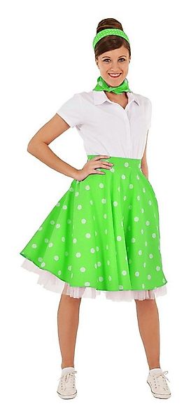 Das Kostümland Kostüm 50er Jahre Kostüm - Damen Tellerrock mit Halstuch günstig online kaufen