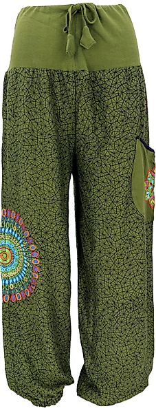 Guru-Shop Relaxhose Weite Pluderhose mit breitem günstig online kaufen