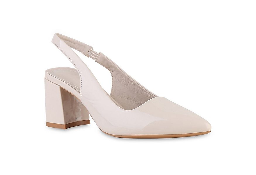 VAN HILL 841548 Slingpumps Damen Slingpumps Pumps Spitze Absatzschuhe Klass günstig online kaufen
