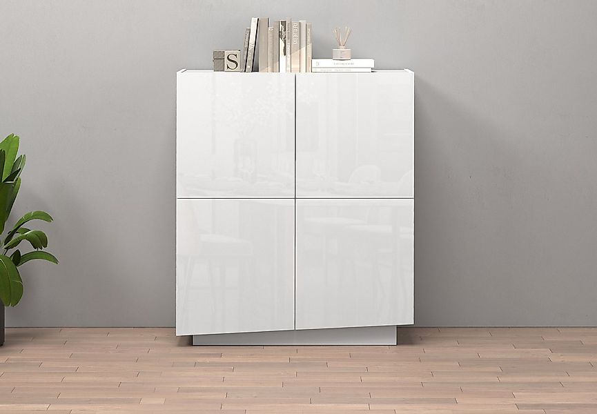 INOSIGN Highboard VELA, Highboard, Höhe 120 cm,Design mit schrägen Türen (1 günstig online kaufen