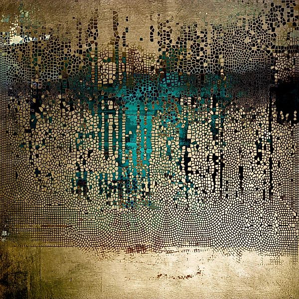 queence Acrylglasbild Abstrakte Kunst mit Gold, günstig online kaufen