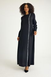 fashionshowcase Tunikakleid Abaya Kleid mit Schmuckdetails günstig online kaufen