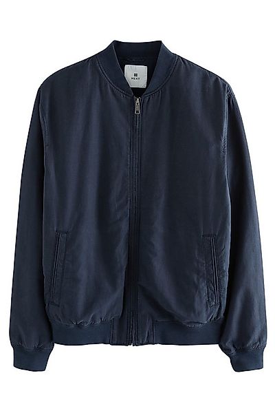 Next Bomberjacke Stückgefärbte Bomberjacke aus Leinen und Lyocell (1-St) günstig online kaufen