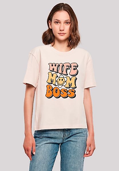 F4NT4STIC T-Shirt "Wife Mom Boss Empowering Message", Premium Qualität günstig online kaufen