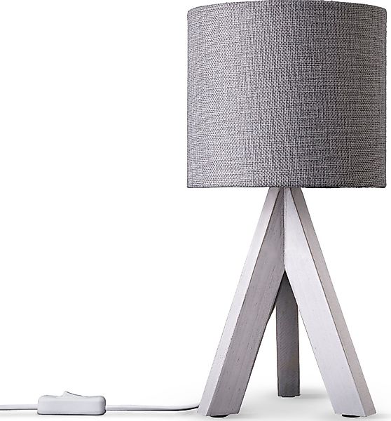 Paco Home Tischleuchte BAJO CANVAS UNI günstig online kaufen