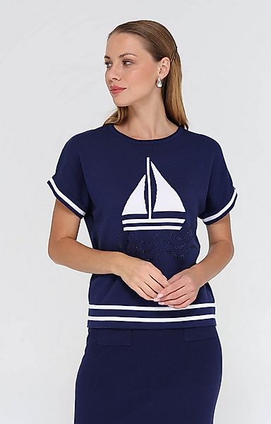 Passioni T-Shirt mit Segelboot-Motiv günstig online kaufen