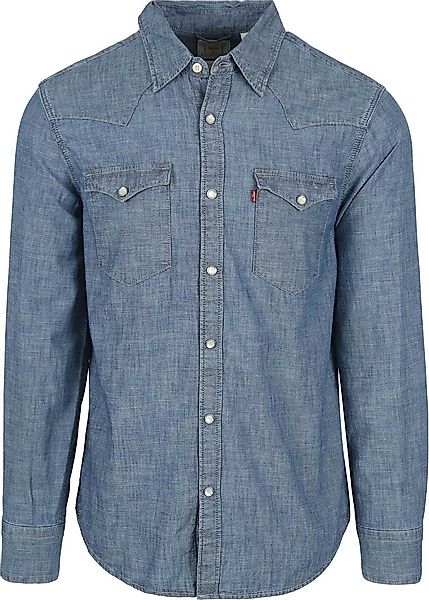 Levi's Barstow Western Hemd Mid Blau - Größe XL günstig online kaufen