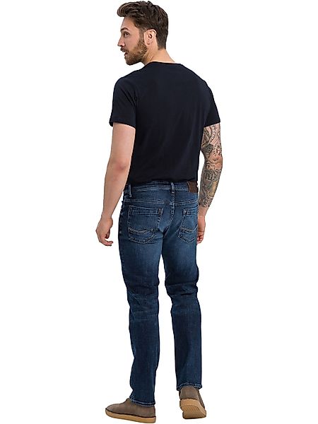 Cross Jeans Herren Jeans Antonio - Relaxed Fit - Blau - Dark Blue Crincle günstig online kaufen