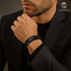 UNIQAL.de Lederarmband Unisex geflochten, Echtleder & günstig online kaufen