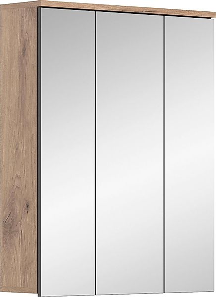 INOSIGN Badezimmerspiegelschrank »Riga, Breite 60cm, 3 Spiegeltüren, 9 Fäch günstig online kaufen