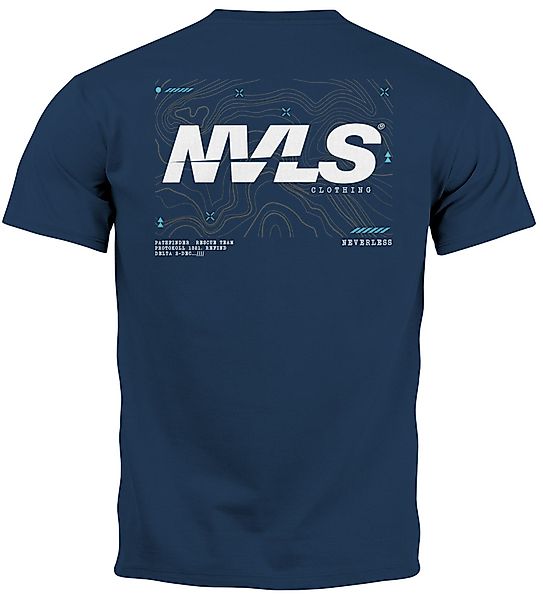 Neverless Print-Shirt Herren T-Shirt Backprint Rücken-Aufdruck günstig online kaufen