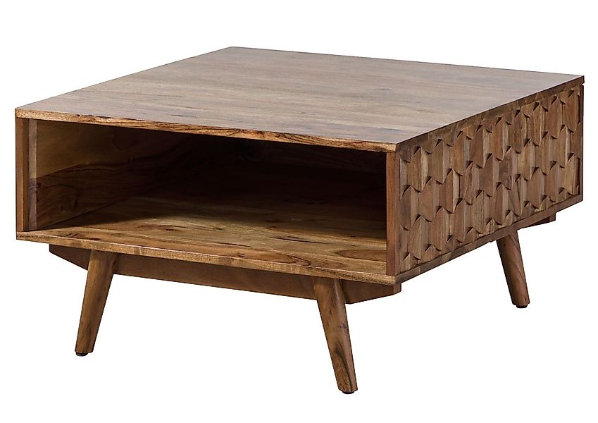Massivmoebel24 Couchtisch MOSAYK (Couchtisch Akazie 70x70x40 günstig online kaufen
