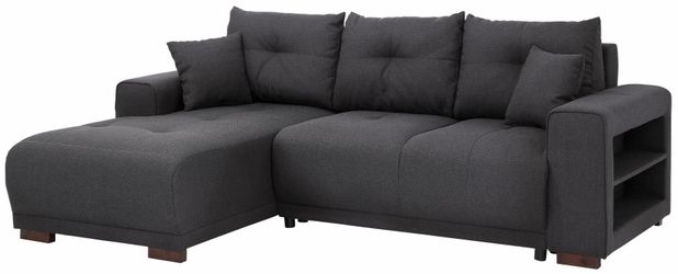 Home affaire Ecksofa "Viborg L-Form" mit Regal in der Armlehne, wahlweise m günstig online kaufen