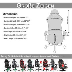 Jibenhome Bürostuhlhusse Stuhlbezug Samt Gaming Stuhl günstig online kaufen