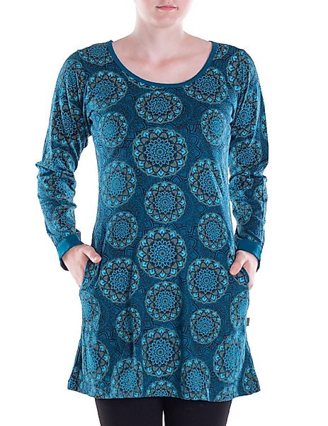 Vishes Tunikakleid Leichtes Langarmshirt-Kleid Damen Kleider günstig online kaufen