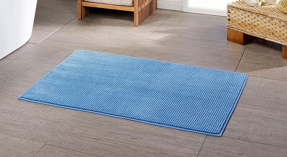 Gözze Badematte Chenille, Höhe 15 mm, rutschhemmend beschichtet, fußbodenhe günstig online kaufen
