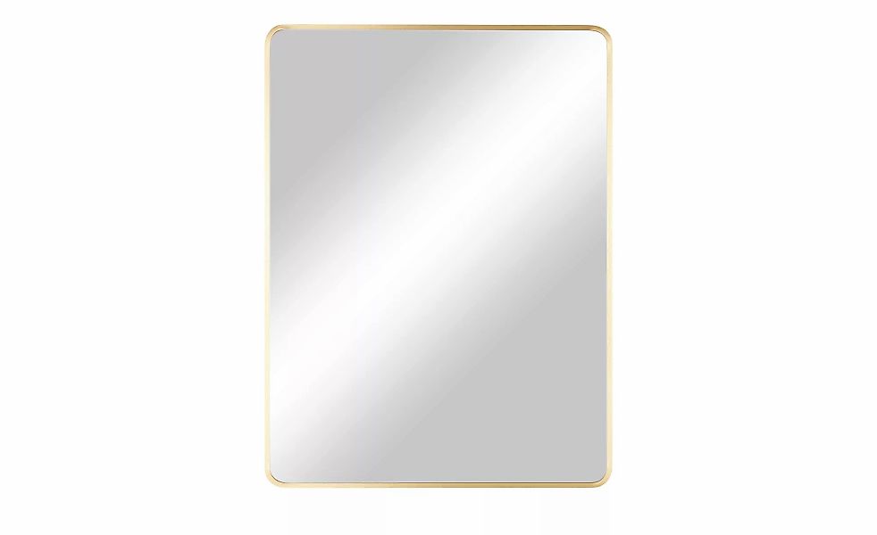 Spiegel  60 x 80 cm Liya ¦ gold ¦ Glas, Aluminium, Metall ¦ Maße (cm): B: 6 günstig online kaufen