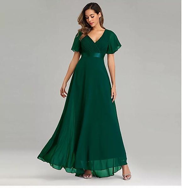 FIDDY Abendkleid Maxikleid-A-Linien-Kleid -V-Ausschnitt Abendkleid günstig online kaufen