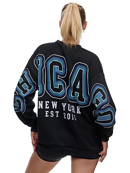 Worldclassca Sweatshirt Worldclassca Oversized Sweatshirt CHICAGO Print Lan günstig online kaufen
