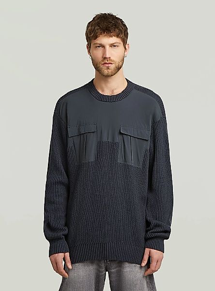 G-STAR Longpullover "Woven Mix Knit Pullover" günstig online kaufen