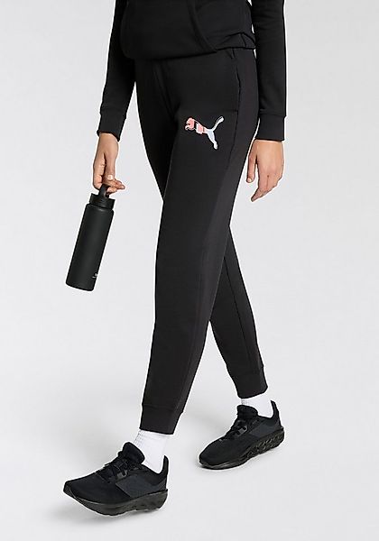 PUMA Trainingshose ESS LOGO LAB PANTS TR aus Baumwollmischung, mit gerippte günstig online kaufen