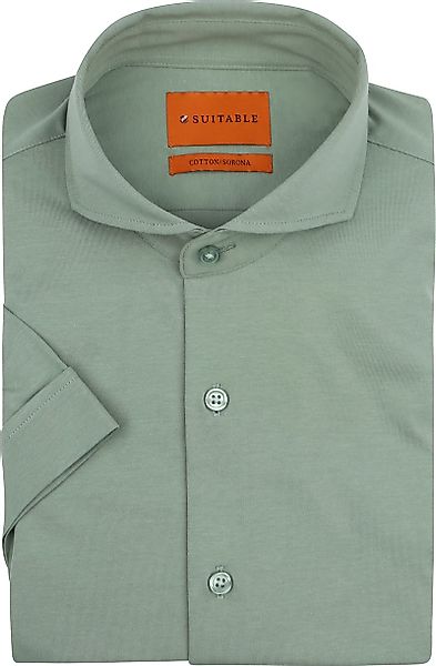 Suitable Shortsleeve Sorona Hemd Grün - Größe 39 günstig online kaufen