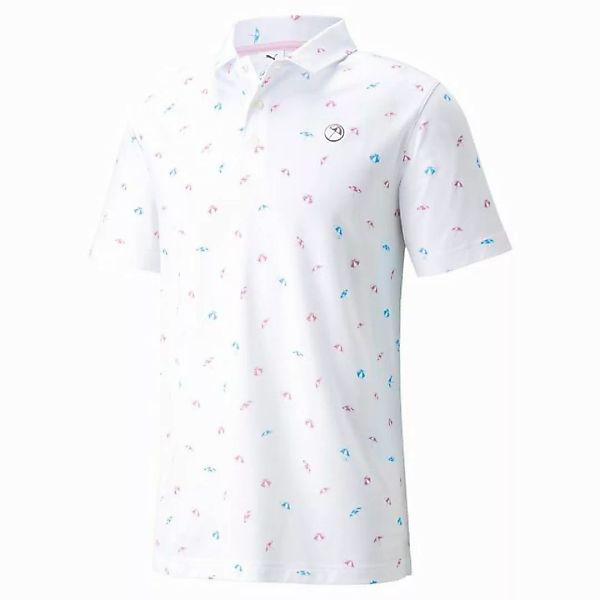 PUMA Poloshirt Puma Golf Polo 'Dancing Umbrellas' Weiß Herren günstig online kaufen