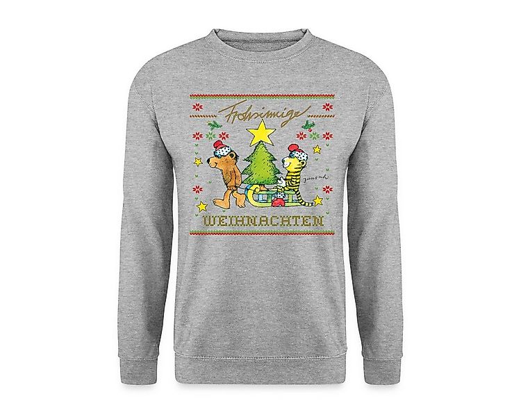 Spreadshirt Sweatshirt Janosch Frohsinnige Weihnachten Ugly Christmas Unise günstig online kaufen