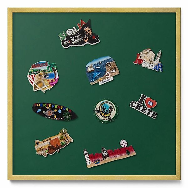 Tulup Magnettafel Blech Magnettafel für Sammlermagnete Farbe Dunkelgrün 50x günstig online kaufen