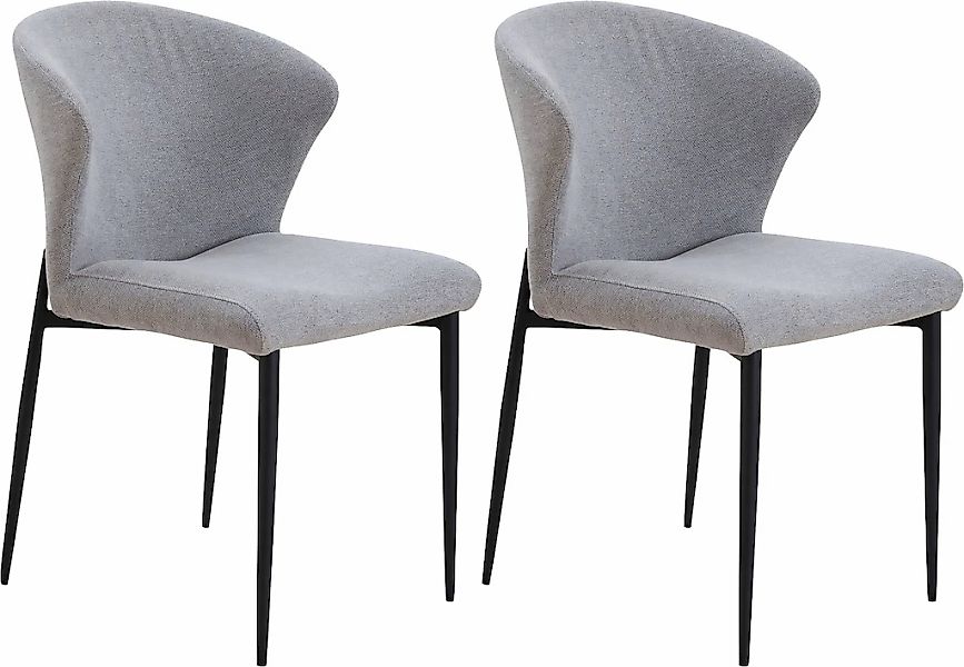 SalesFever Esszimmerstuhl "Dallas 2er-Set" (Set) 2 Stk.mit Metallgestell, B günstig online kaufen