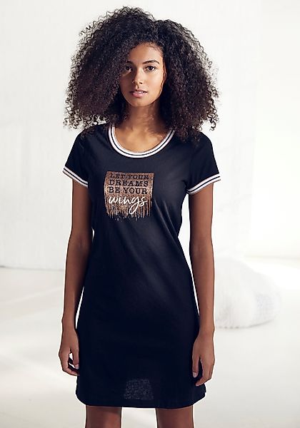 Vivance Dreams Nachthemd, mit Statement-Print günstig online kaufen