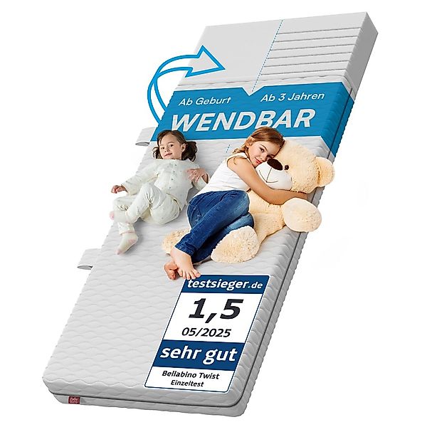 Kindermatratze Twist, Bellabino, 15 cm hoch, günstig online kaufen