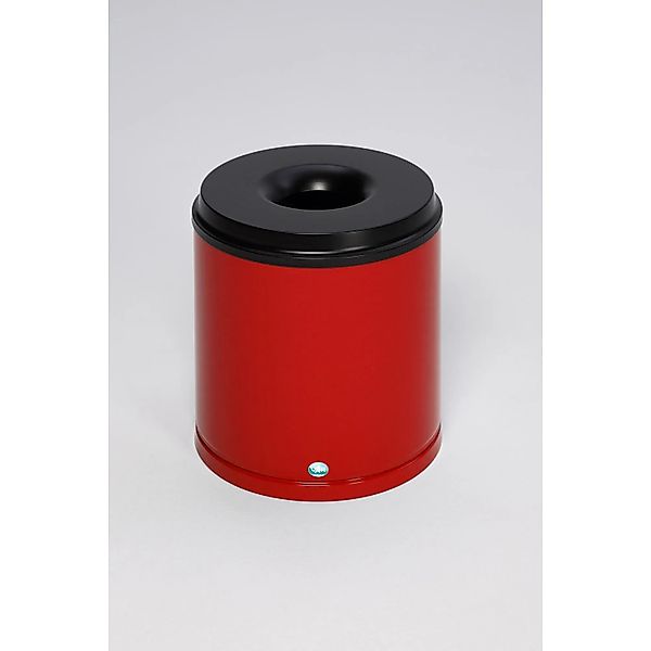 PROREGAL Selbstlöschender Papierkorb 30 Liter HxBxT 40 x 37 x 37 cm Verzink günstig online kaufen