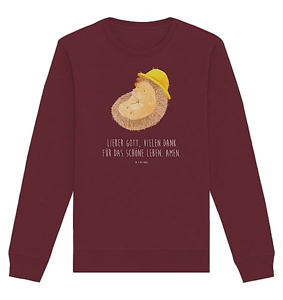 Mr. & Mrs. Panda Longpullover Igel Beten Größe L - Burgundy - Geschenk, Pul günstig online kaufen