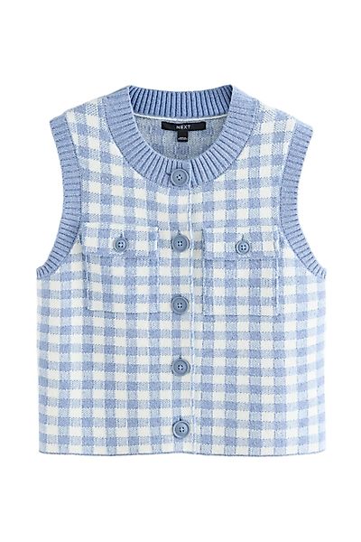 Next Anzugweste Gestricktes Tanktop mit Muster günstig online kaufen