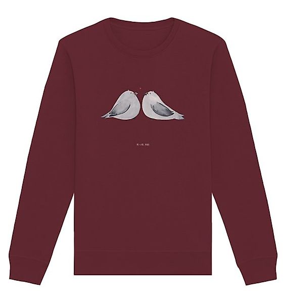 Mr. & Mrs. Panda Longpullover Turteltauben Liebe Größe L - Burgundy - Gesch günstig online kaufen