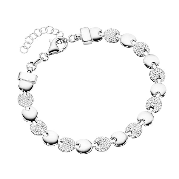 Smart Jewel Armband "linsenförmige Silberelemente, Silber 925" günstig online kaufen