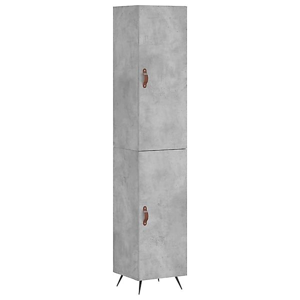 vidaXL Highboard Betongrau 34,5x34x180 cm Holzwerkstoff 3198765 günstig online kaufen