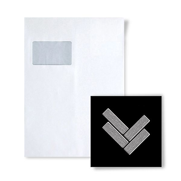 ALLOY Mosaik MUSTER S-Herringbone-S-S-B Herringbone Edelstahl Gebürstet günstig online kaufen