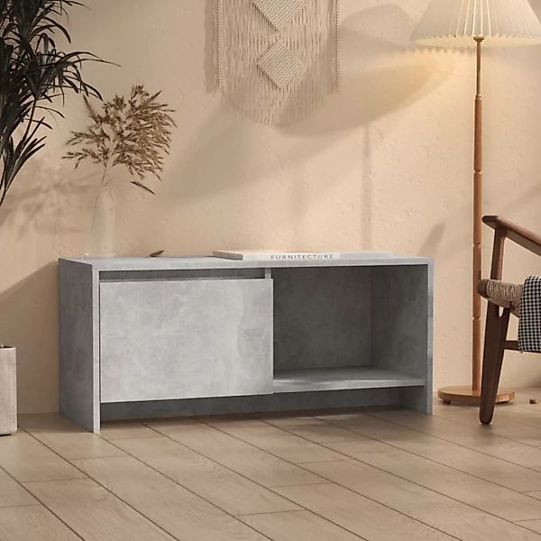 vidaXL TV-Schrank TV-Schrank Betongrau 90x35x40 cm günstig online kaufen