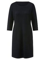 Jersey-Kleid Rundhals-Ausschnitt Peter Hahn schwarz günstig online kaufen