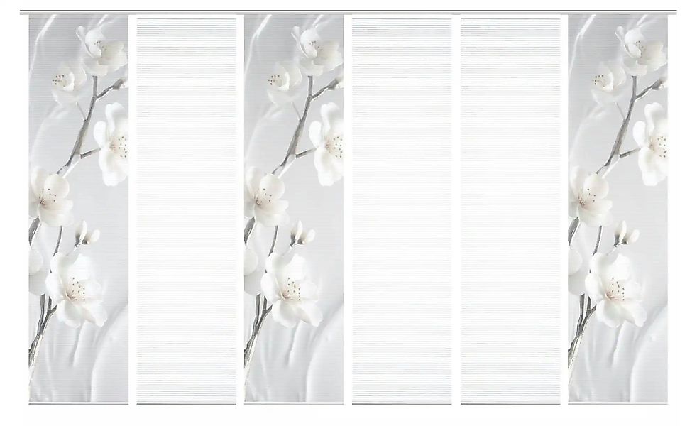 HOME in green Schiebevorhang   ¦ creme ¦ Synthetik ¦ Maße (cm): B: 60 H: 24 günstig online kaufen