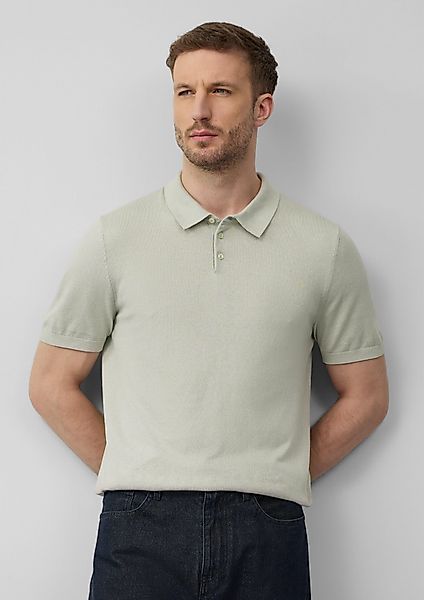 s.Oliver BLACK LABEL Strickpullover Weiches Strick-Poloshirt günstig online kaufen
