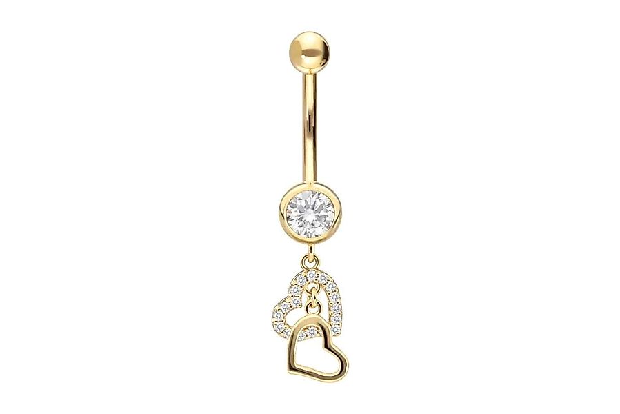 PIERCINGLINE Bauchnabelpiercing 18 Karat Gold Bananabell günstig online kaufen