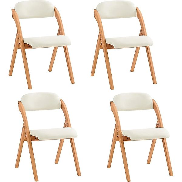 SoBuy 4er Set Esszimmerstuhl Klappstuhl Küchenstuhl Polsterstuhl mit Lehne günstig online kaufen
